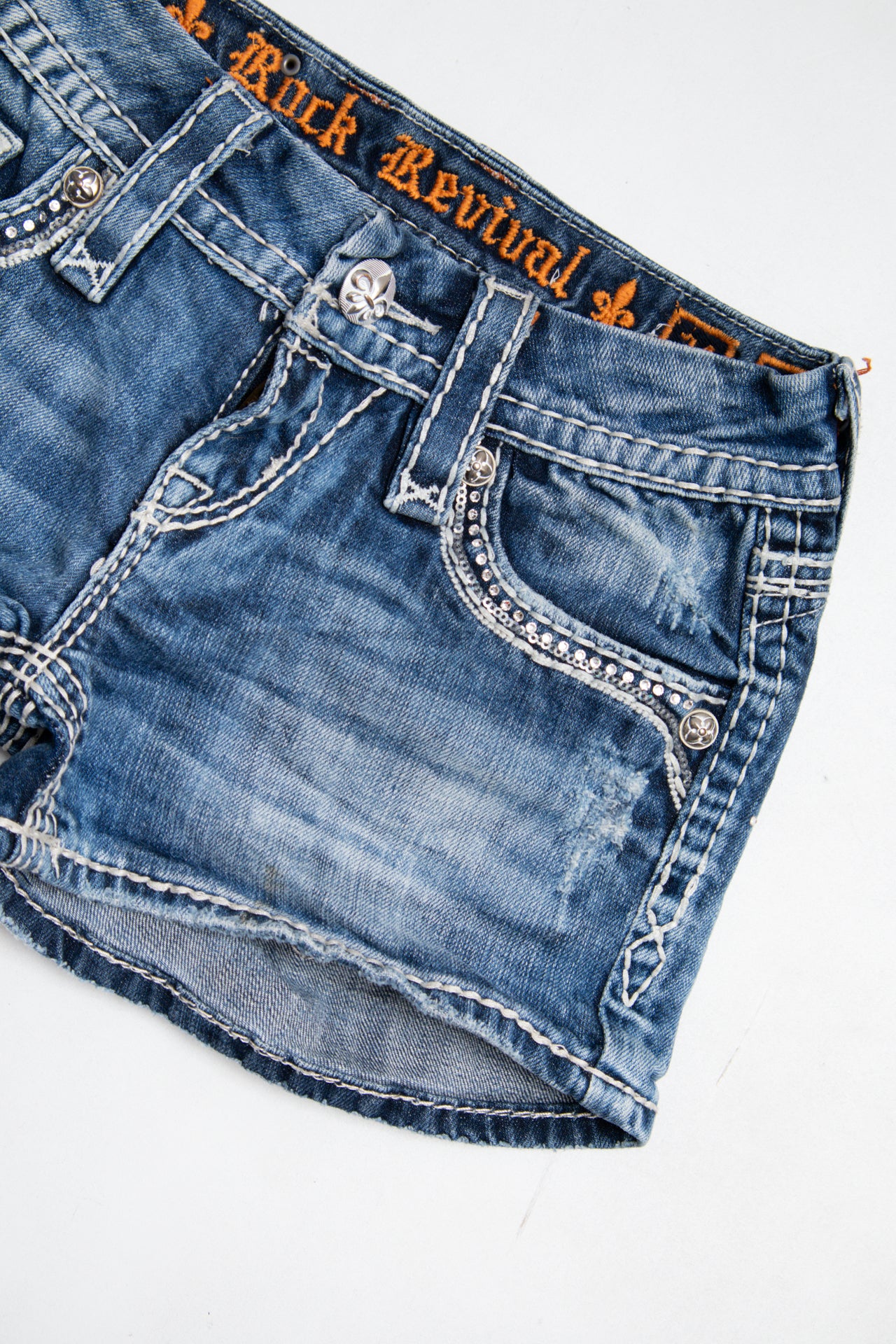 #156 Rock Revival Shorts Blue | c. 198 | Size 4