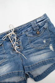#073 1st Kiss Booty Short Blue | c. 213 | Size 10
