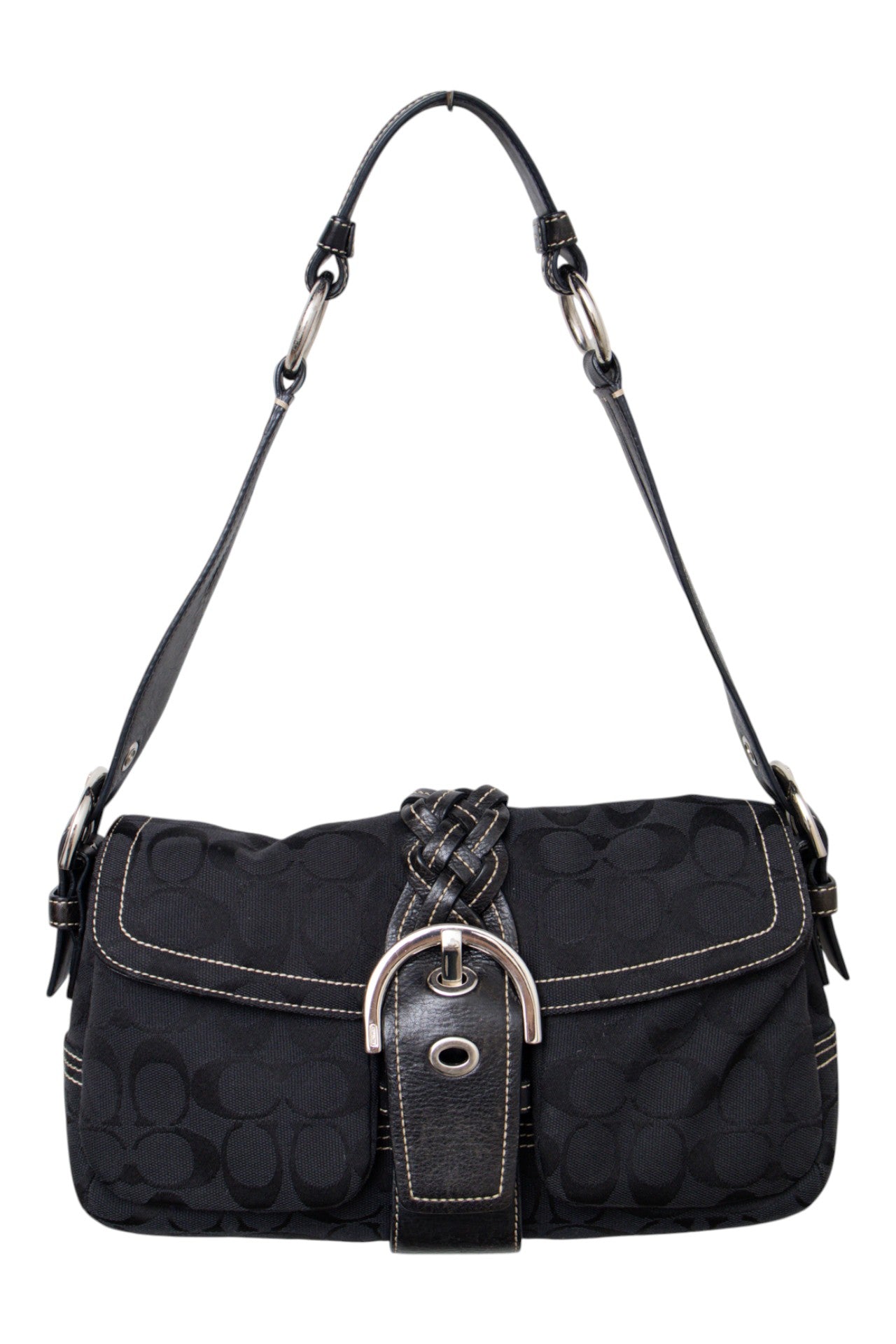 #180 Coach Shoulder Bag Black | c. 200 | Size