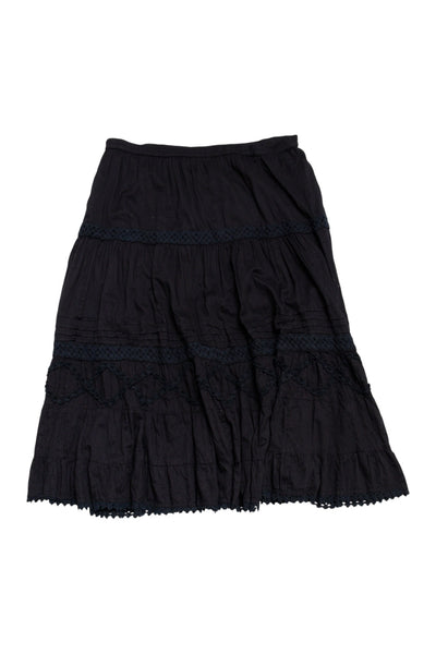 #179 Phool Skirt Black | c. 190 | Size 12/14