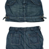#177 Belted Mini Skirt Blue | c. 209 | Size 8