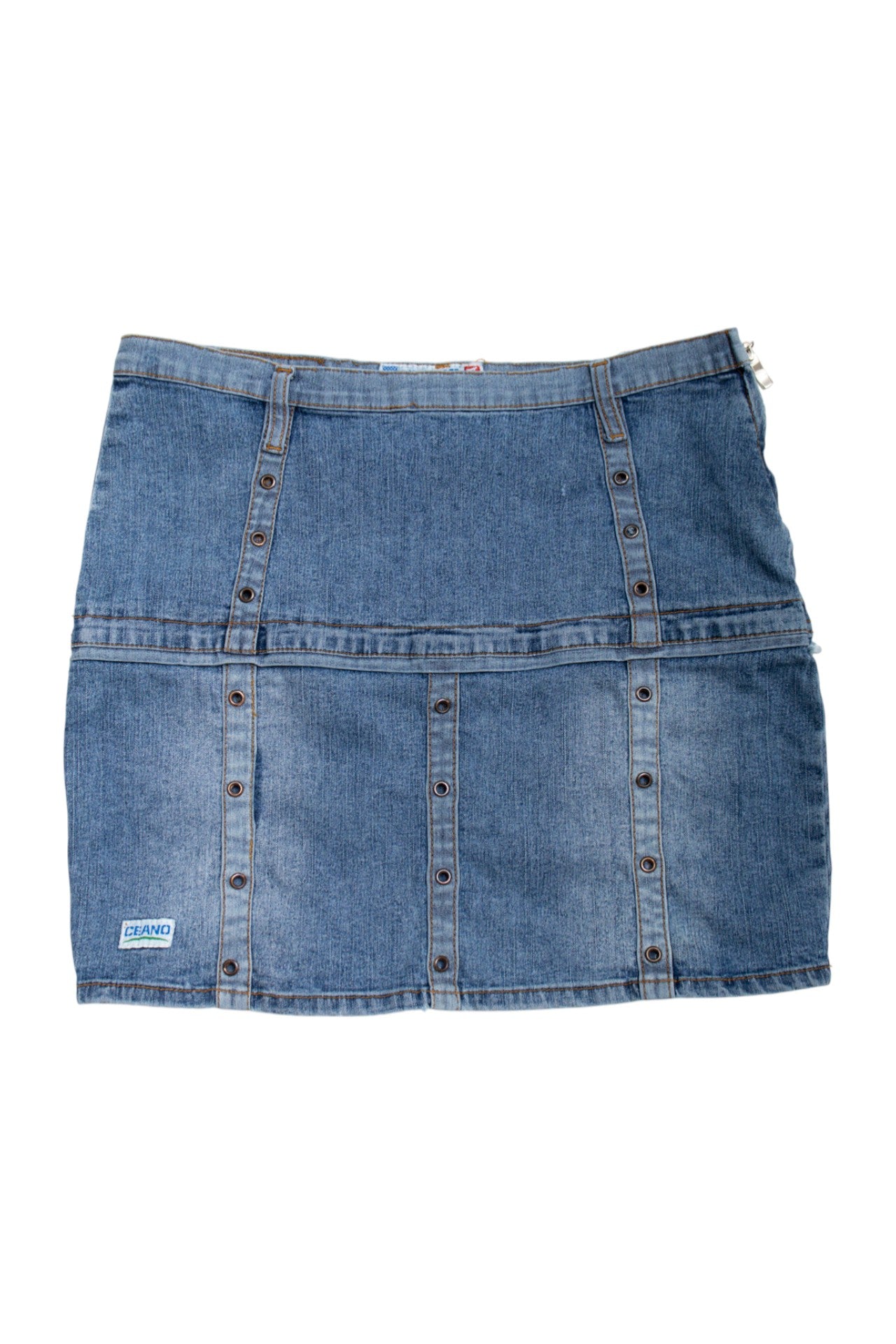 #118 Ceanco Denim Mini Skirt Blue | c. 178 | Size 8