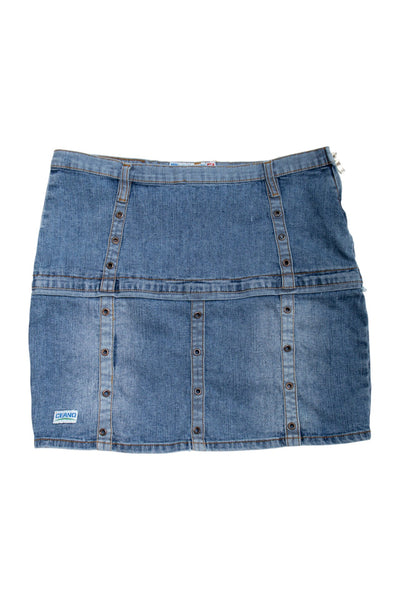 #118 Ceanco Denim Mini Skirt Blue | c. 178 | Size 8