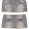 #148 Uk2la Denim Mini Skirt Gray | c. 200 | Size 12