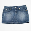 #079 Vigos Jeans Mini Skirt Blue | c. 204 | Size 12/14