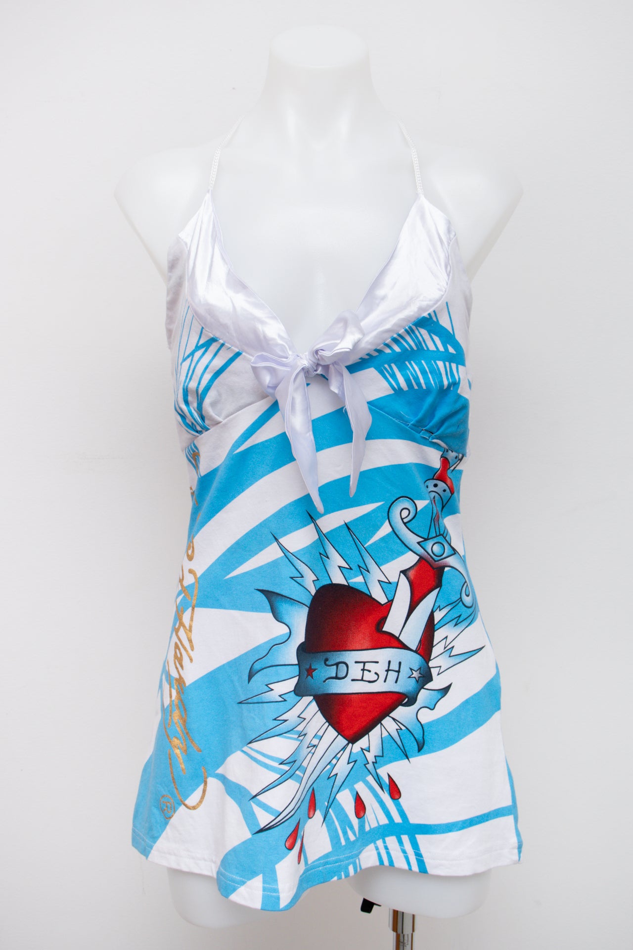 #07 Ed Hardy Halter Top Blue | c. 195 | Size 10