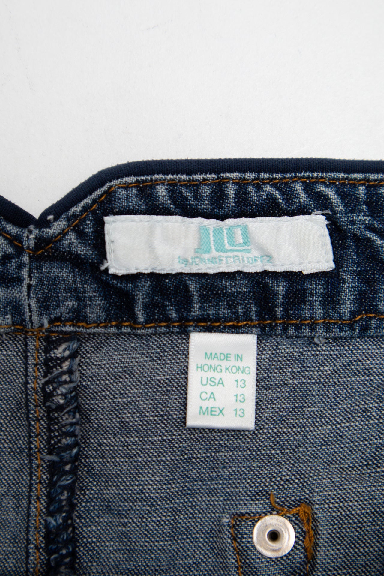 #058 10 Mini Skirt Blue | c. 204 | Size 14