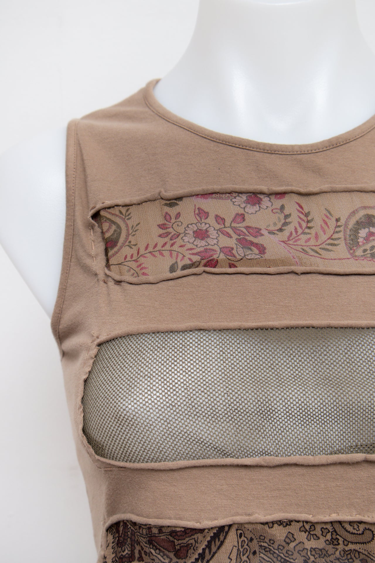#66 Lady Desigual Tank Top Brown | c. 193 | Size 8