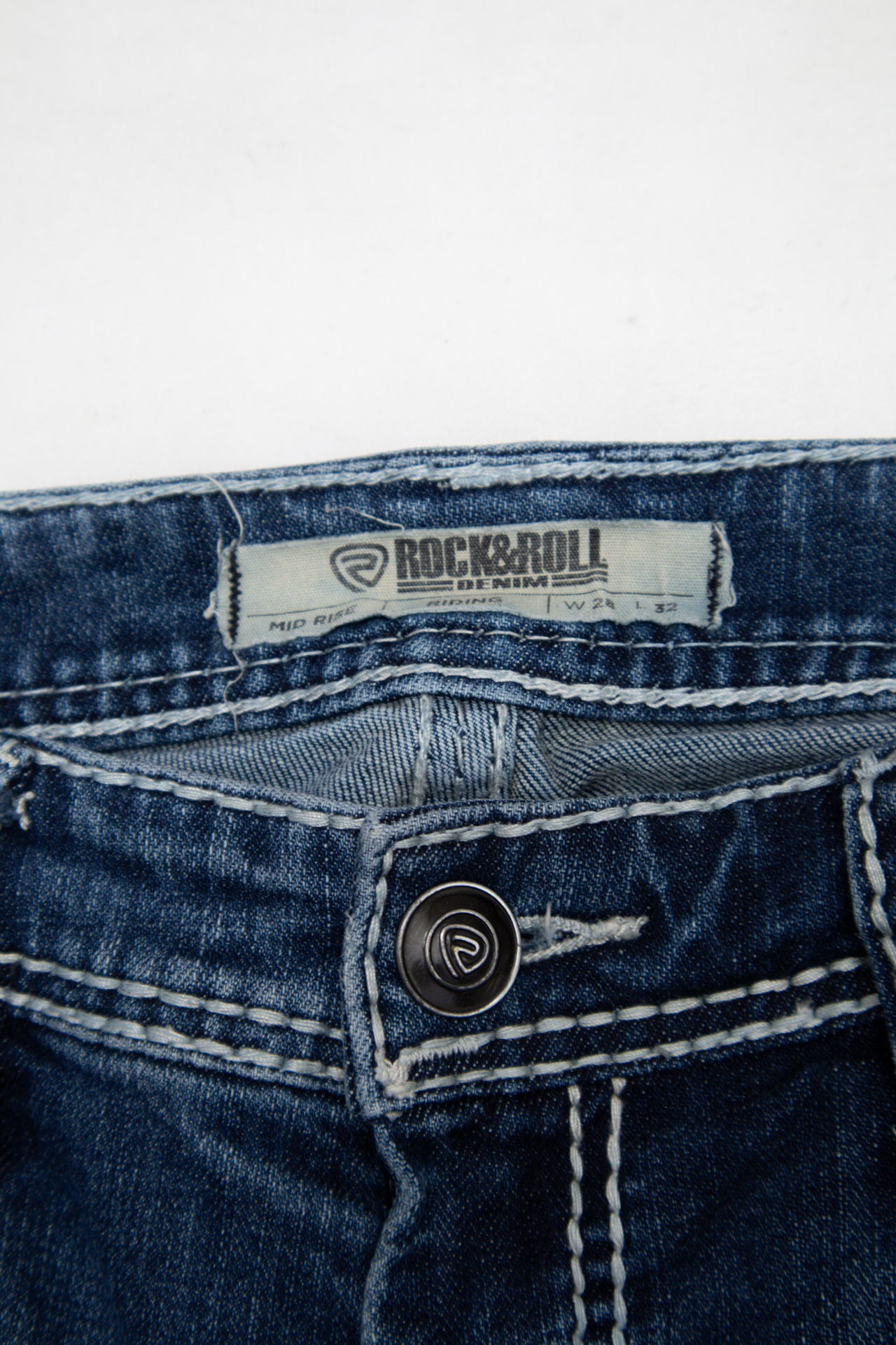 #064 Rock & Roll Denim Jeans Blue | c. 206 | Size 8