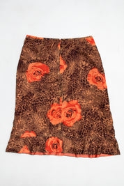 #090 Le Suit Long Skirt Brown | c. 213 | Size 16