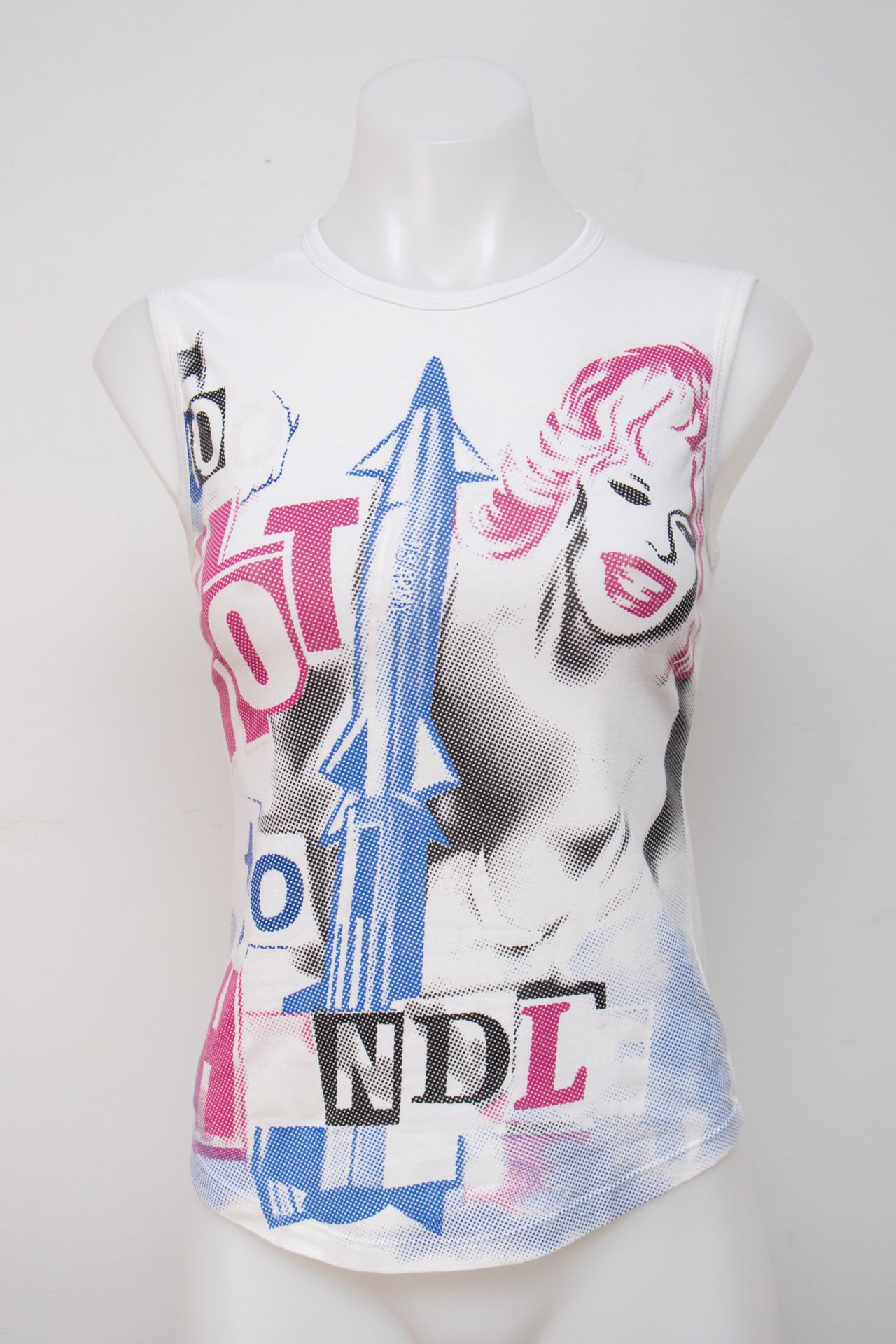 #063 Bershka Tank Top White | c. 199 | Size 8