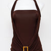 #200 Topia Halter Top Brown | c. 195 | Size 10