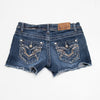 #104 Soundgirl Denim Shorts Blue | c. 204 | Size 6
