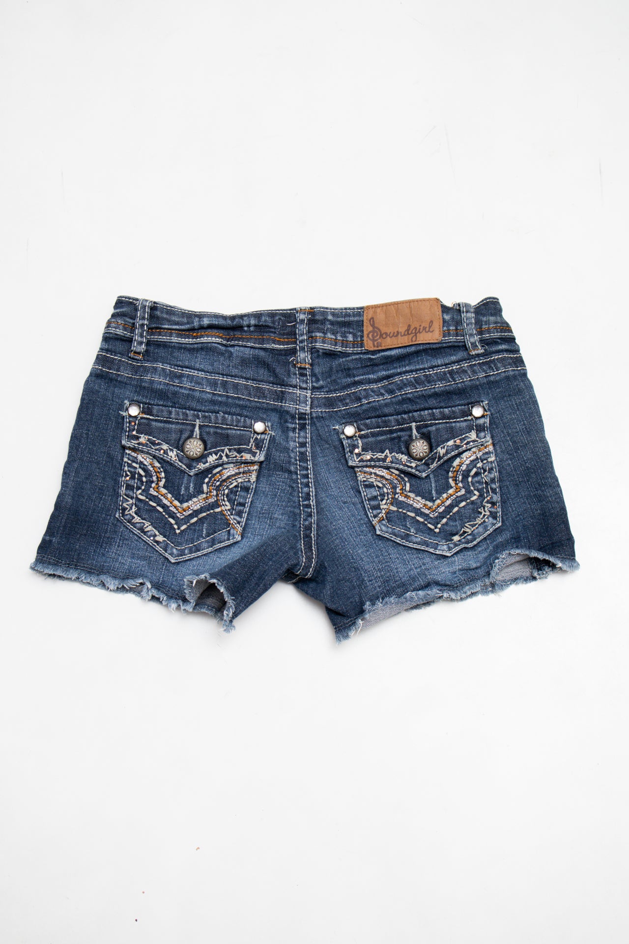 #104 Soundgirl Denim Shorts Blue | c. 204 | Size 6