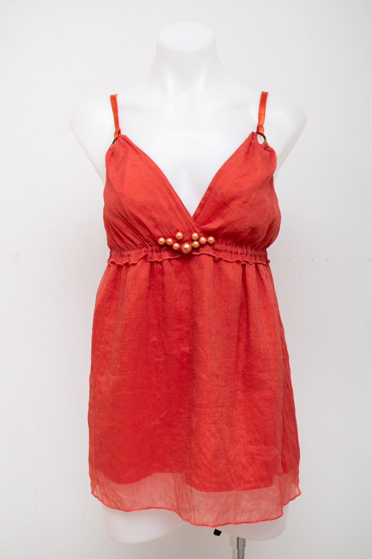 #100 Florae Cami Top Red | c. 194 | Size 8