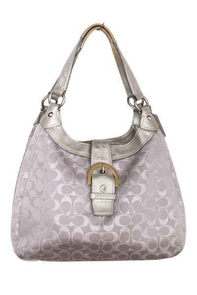 #178 Coach Shoulder Bag Silver | c. 187 | Size