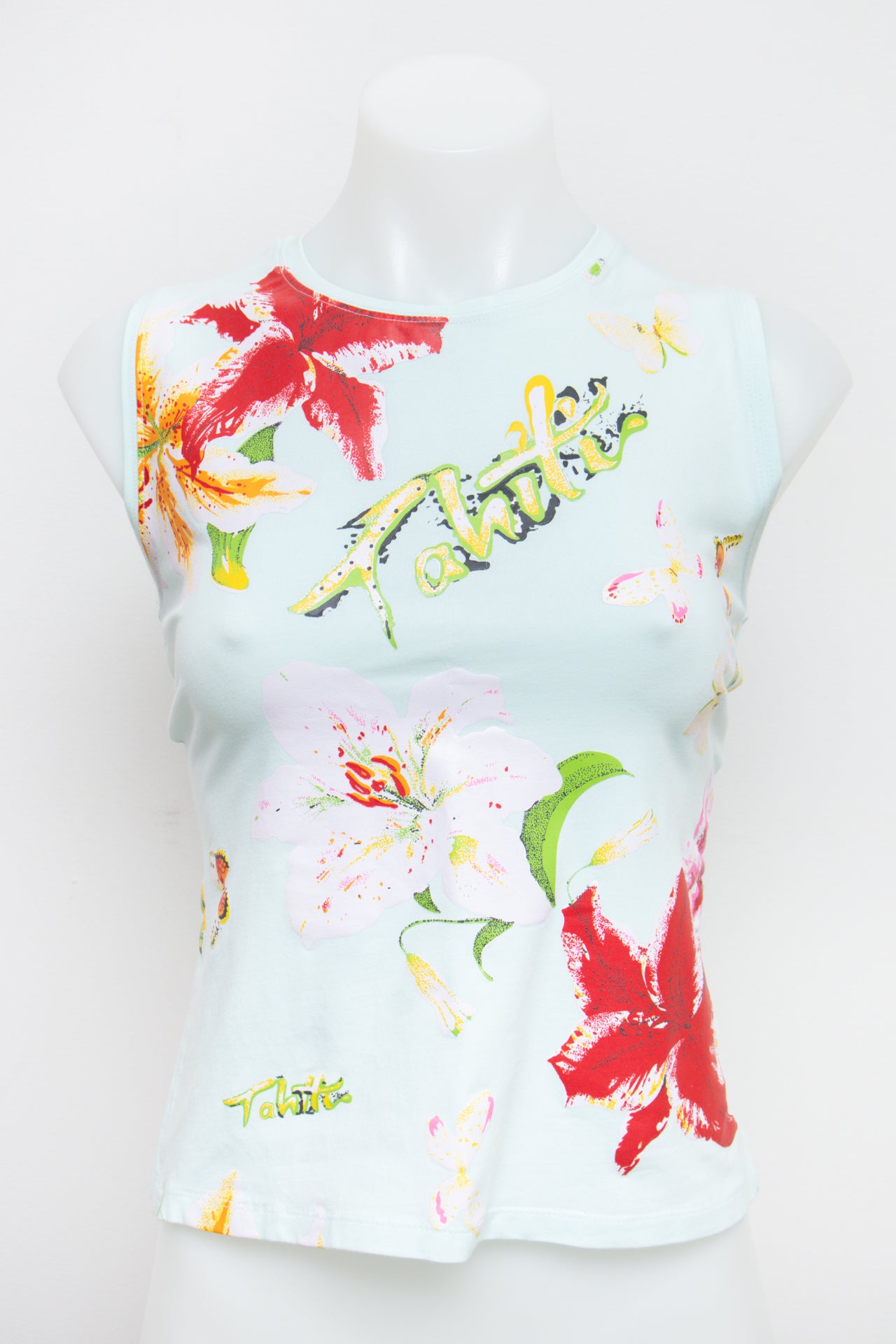 #63 Hawaii T-shirt Trend Tank Top Blue | c. 193 | Size 10