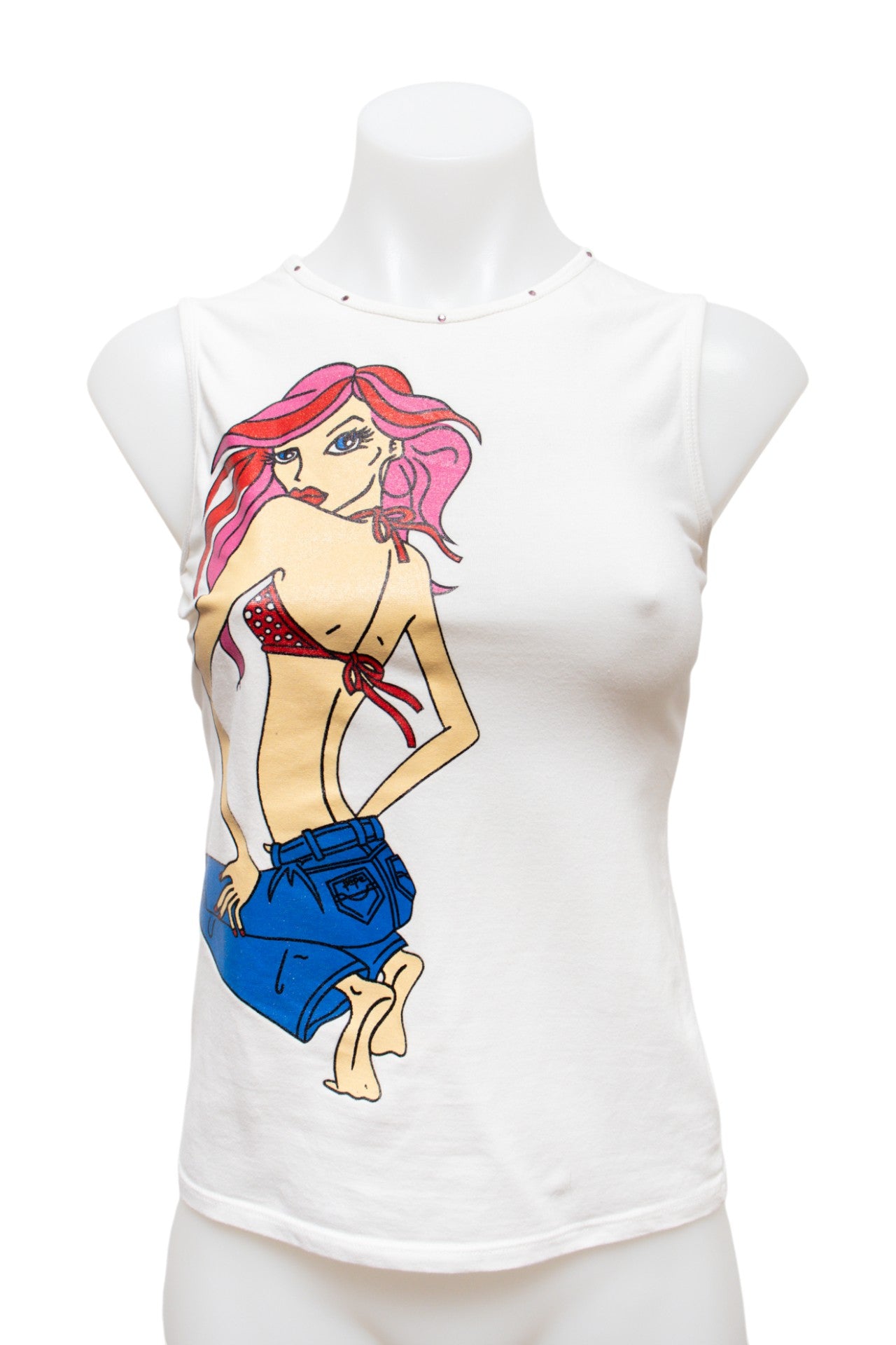 #12 Pepe Jeans London Tank Top White | c. 191 | Size 8