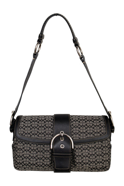 #187 Coach Shoulder Bag Black | c. 196 | Size