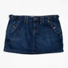 #187 London Jean Mini Skirt Blue | c. 192 | Size 12