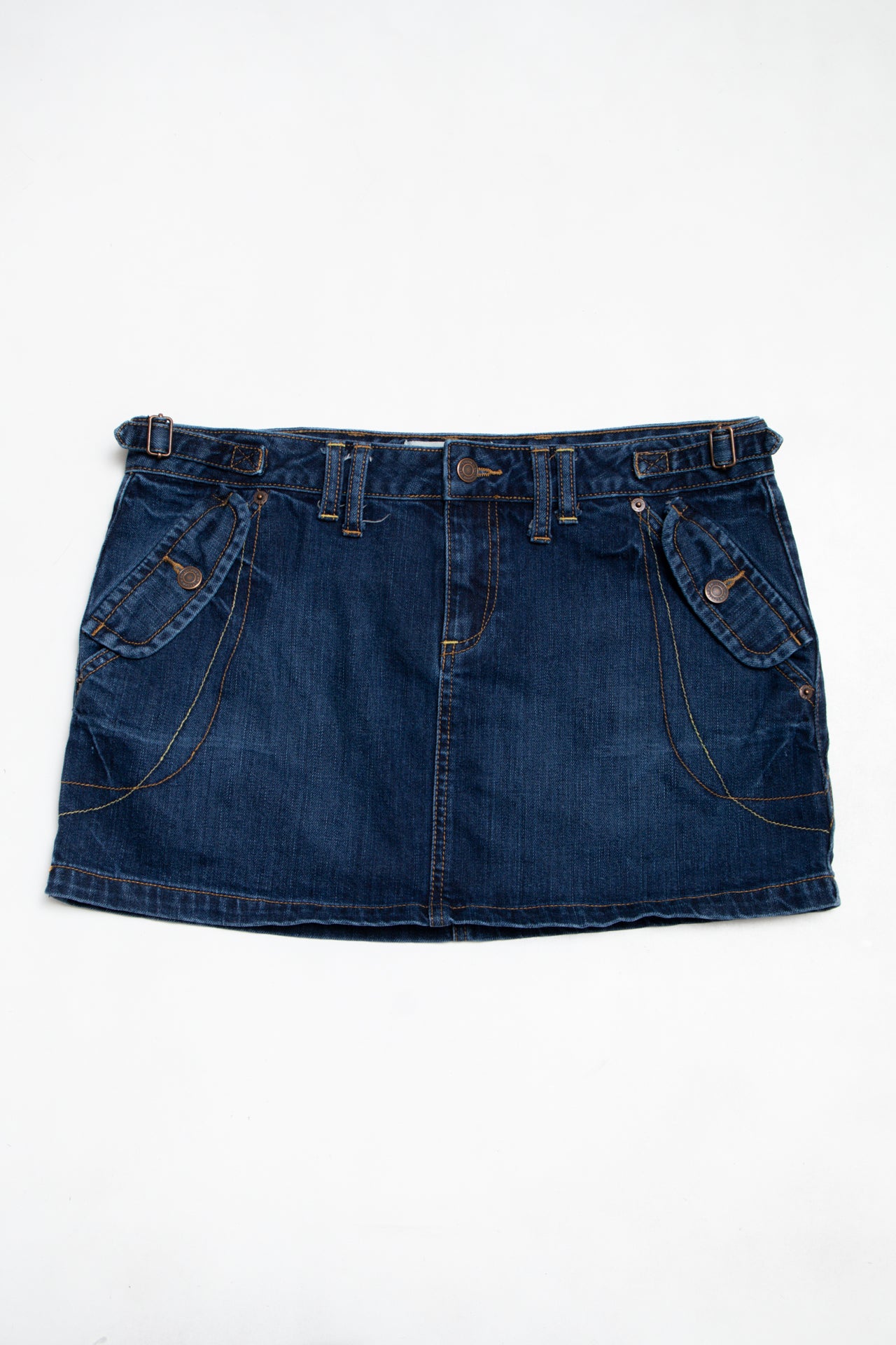 #187 London Jean Mini Skirt Blue | c. 192 | Size 12