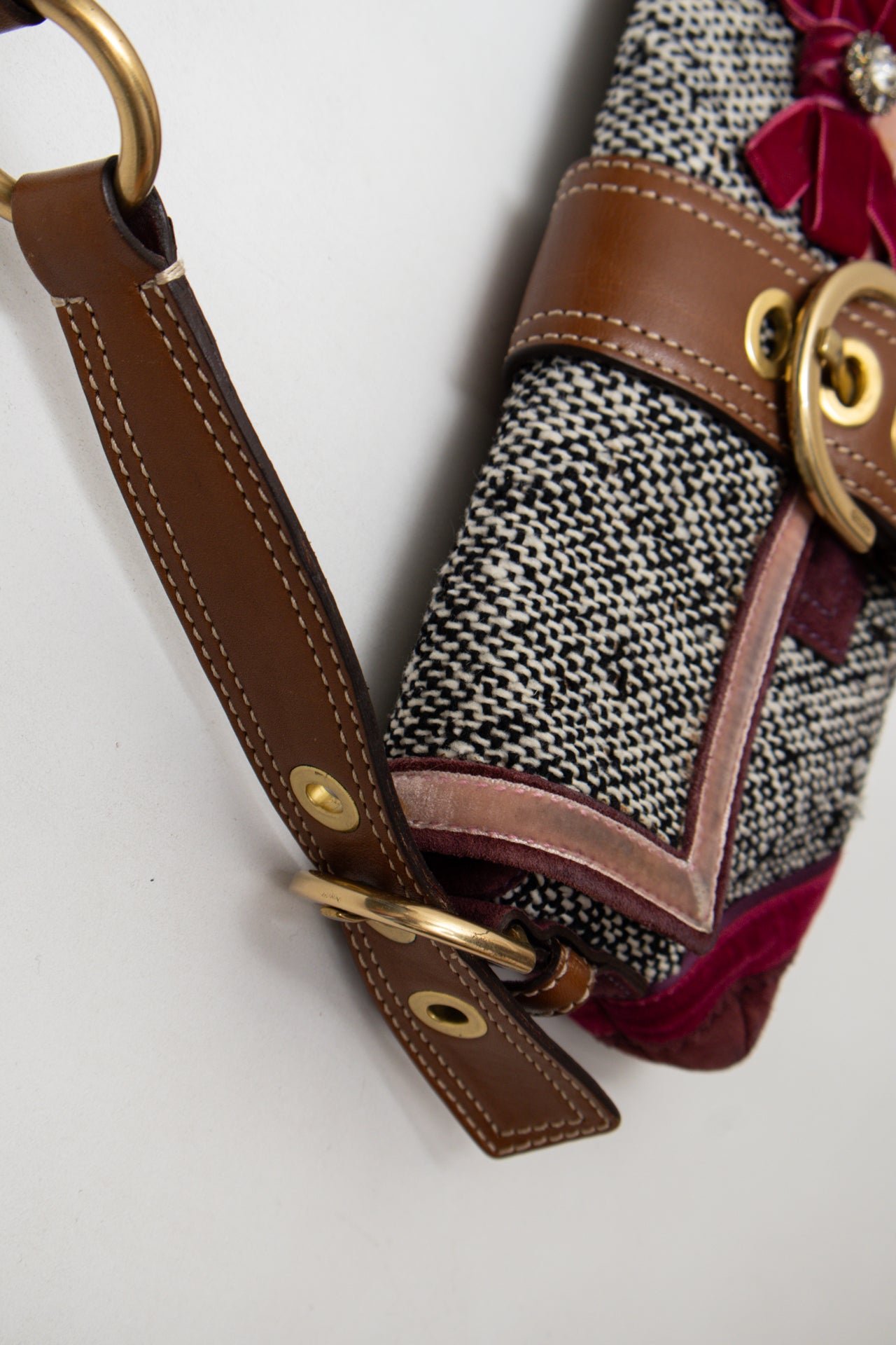 #163 Coach Shoulder Bag Brown | c. 187 | Size