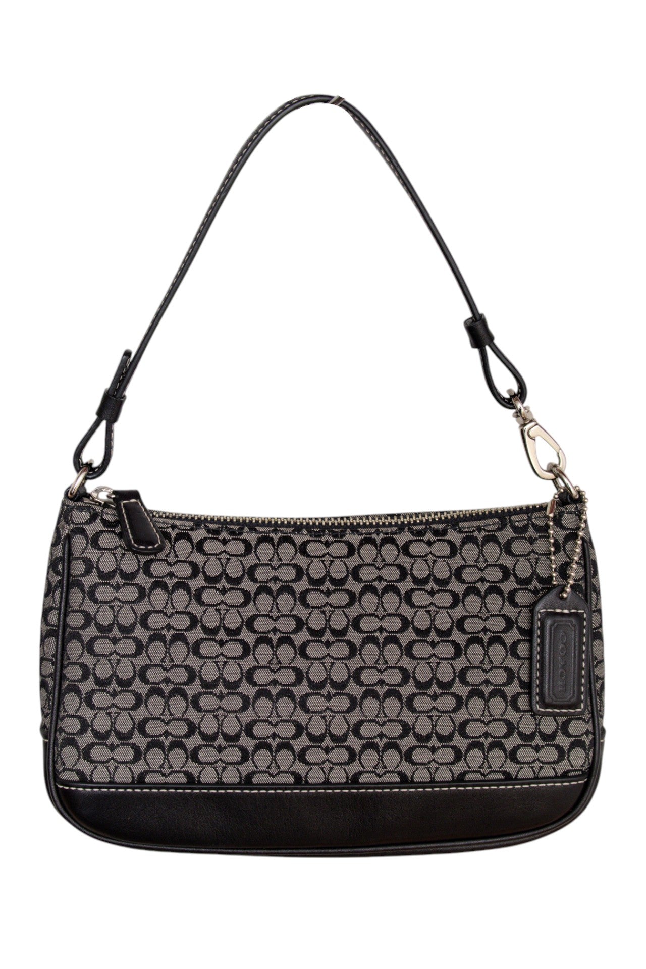 #190 Coach Shoulder Bag Black | c. 198 | Size