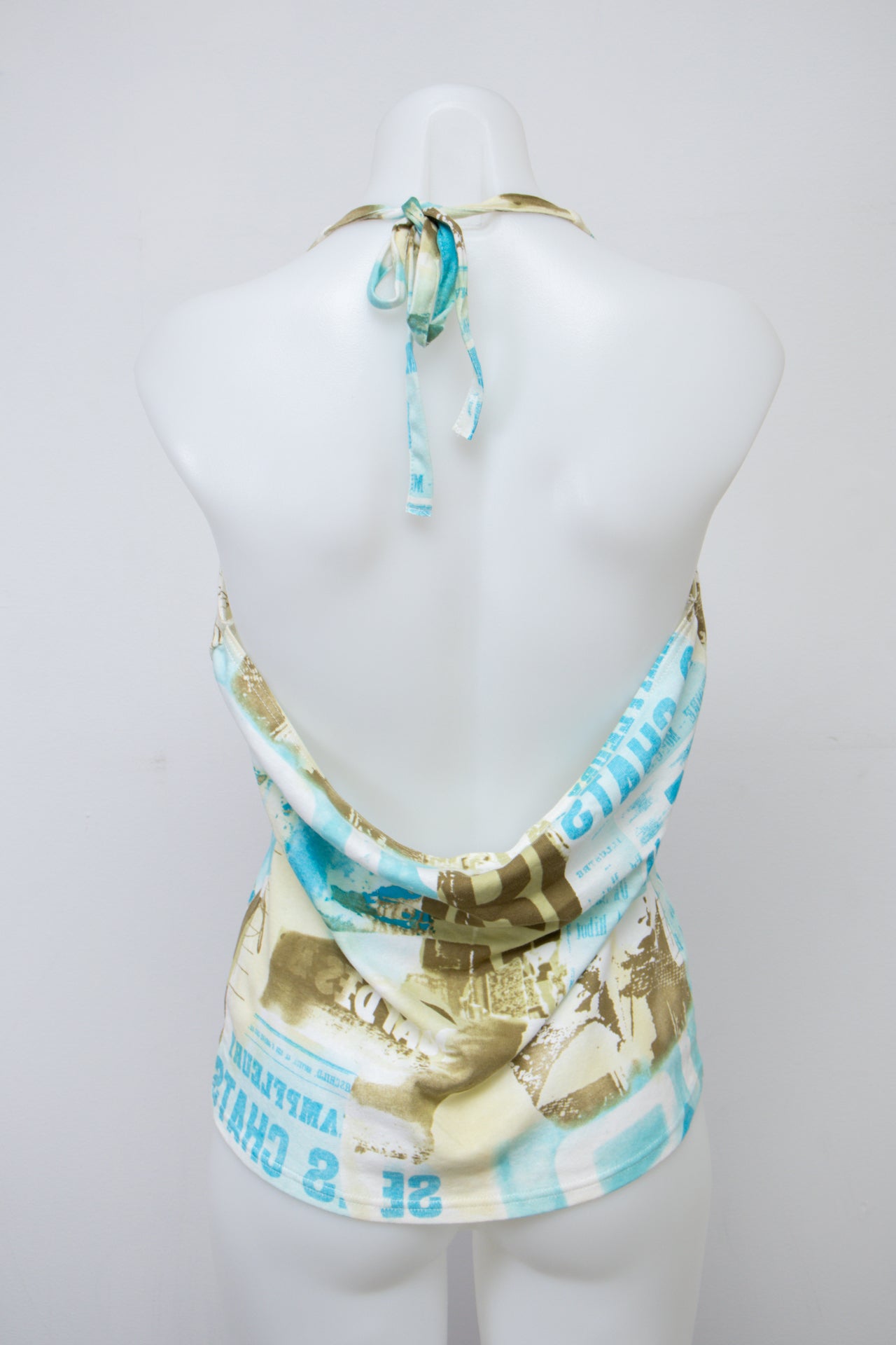 #052 Camaíeu Halter Top White | c. 200 | Size 10