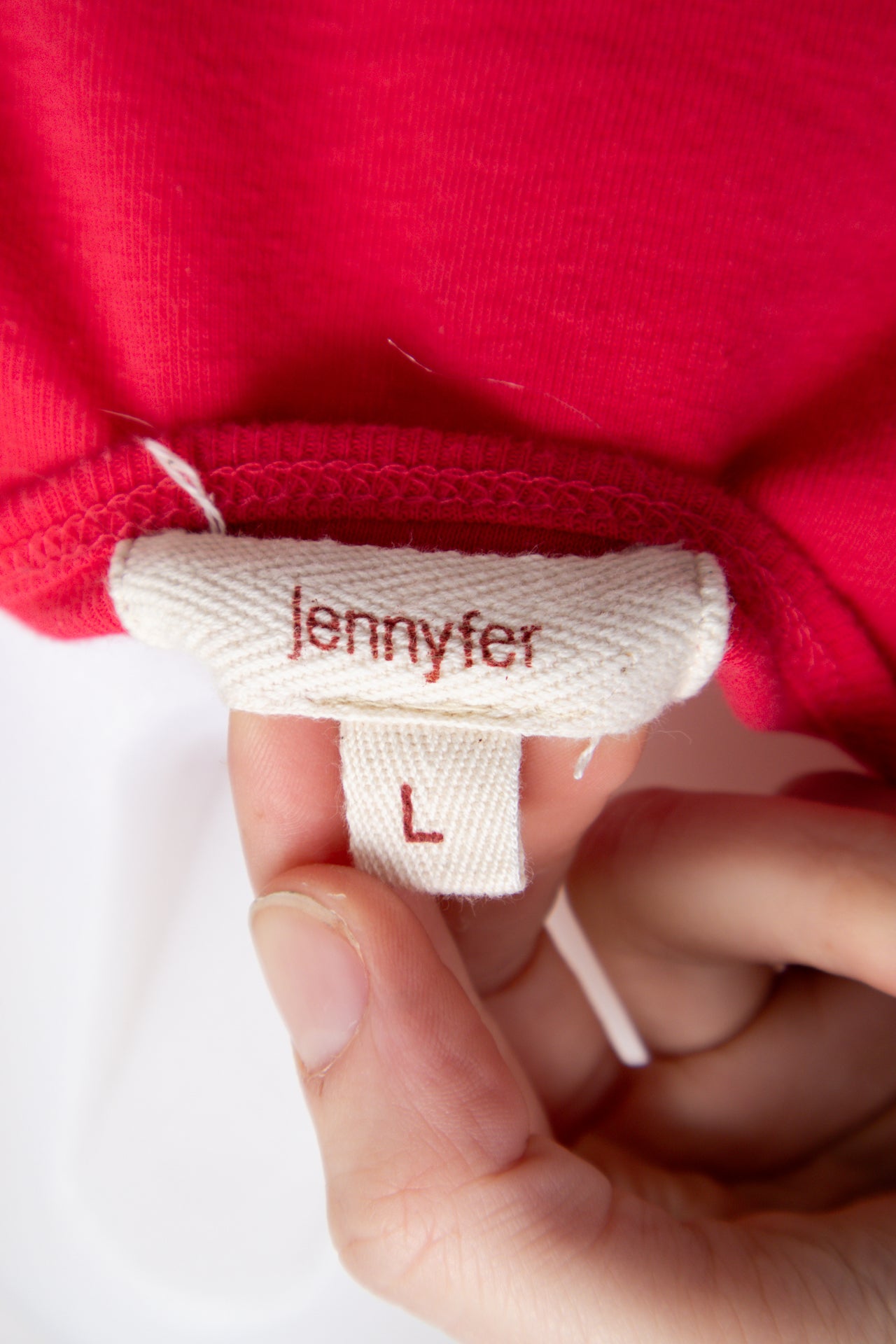 #77 Jennyfer T-shirt Red | c. 198 | Size 8