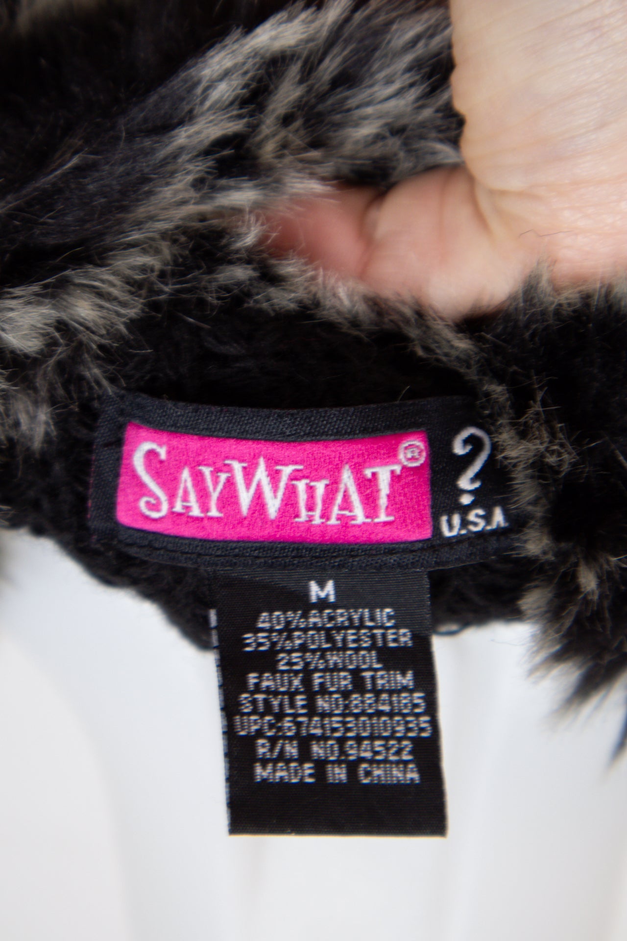 #149 Saywhat T-shirt Black | c. | Size 10