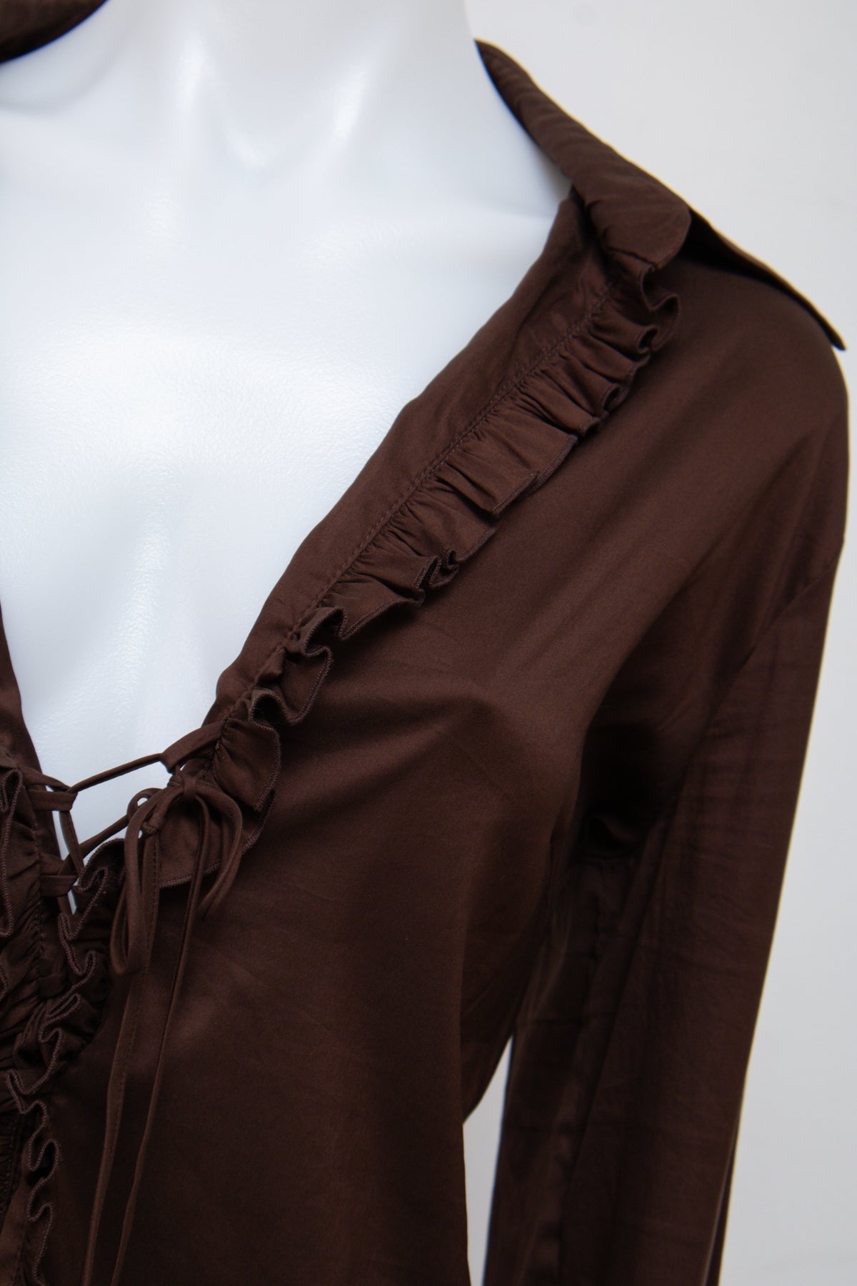 #052 Trina Turk Long Sleeve Brown | c. 209 | Size 10