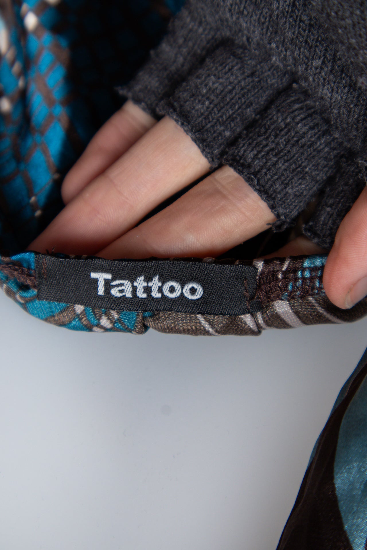 #49 Tattoo Halter Top Blue | c. 192 | Size 8