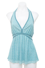 #037 New York & Company Halter Blue | c. 212 | Size 10