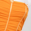 #100 Specchio Side Woman Camisole Top Orange | c. 206 | Size 6