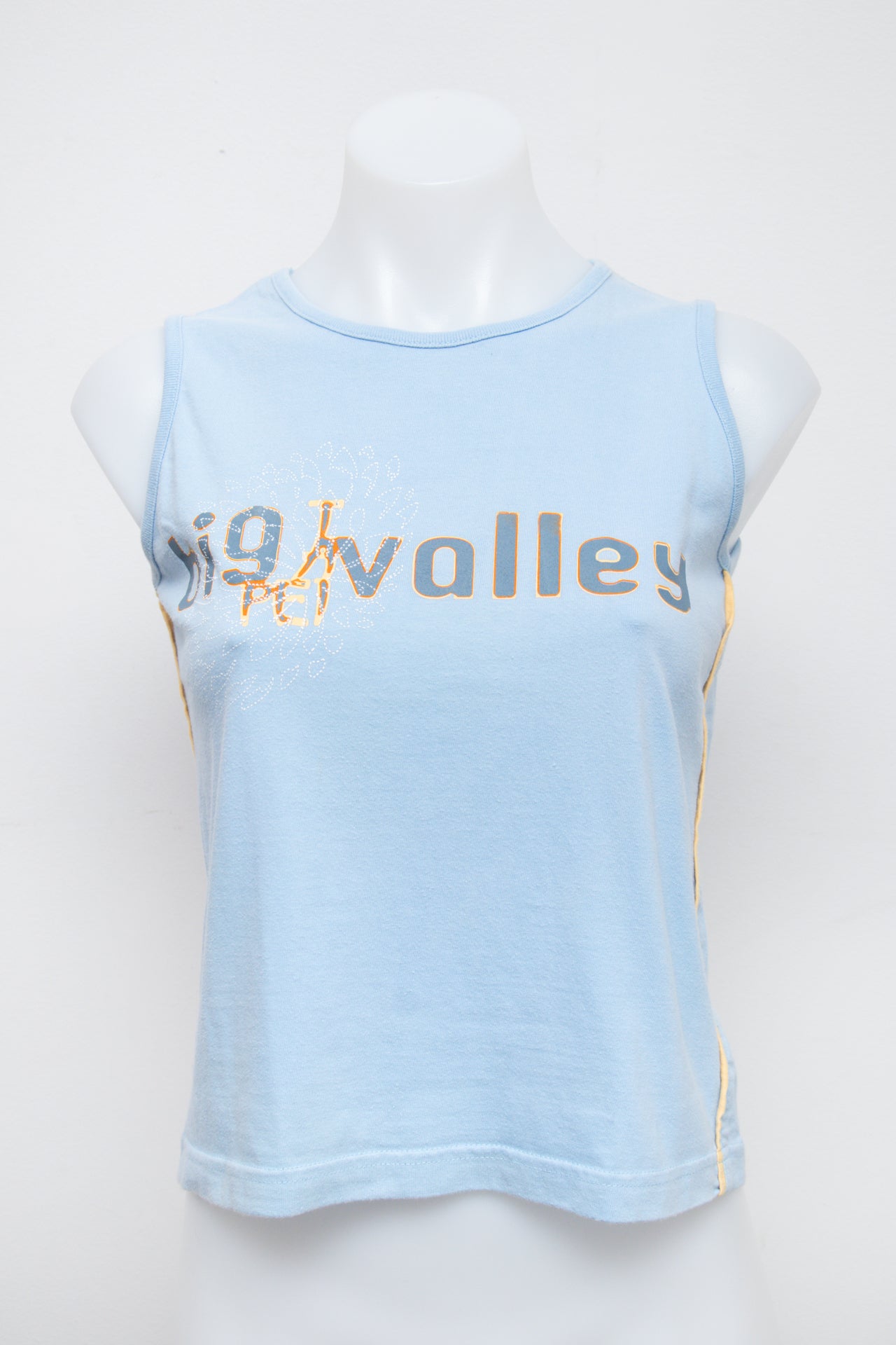 #64 big valley Tank Top Blue | c. 196 | Size 10