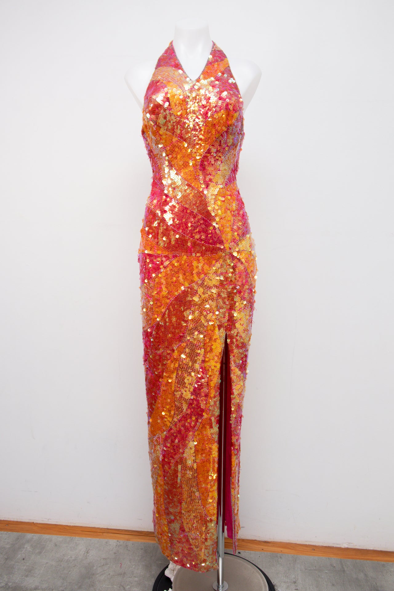 #096 Panoply Halter Top Orange | c. 202 | Size 8