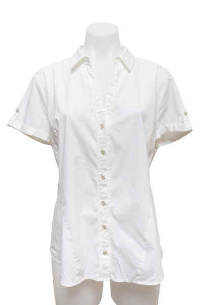 #58 7th Avenue Design Studio New York & Company T-shirt White | c. 190 | Size 12