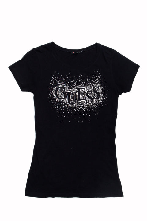 #19 Guess Diamanté Tee | Baby Tees & Gowns | Size 10