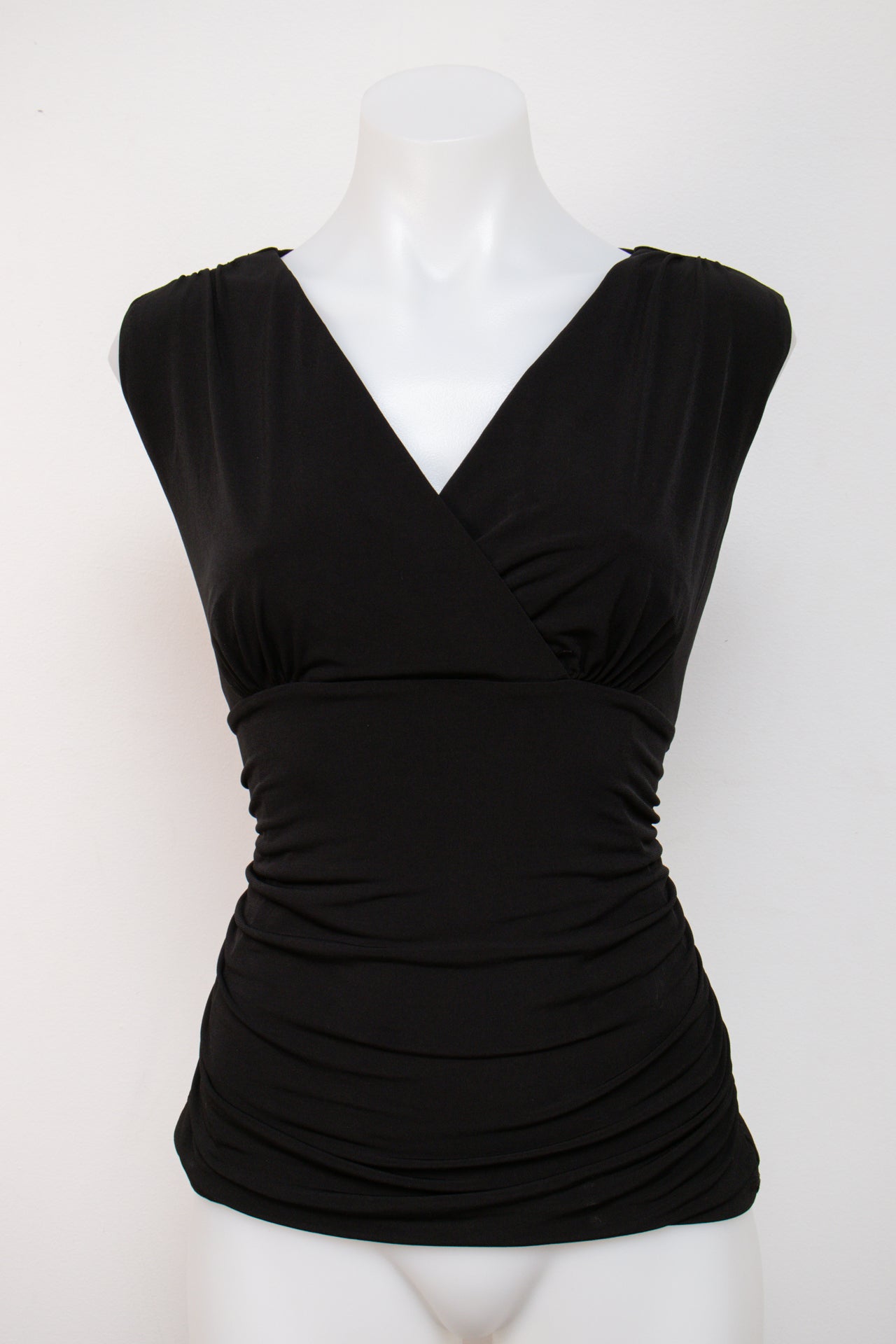#025 Carmen Marc Valvo Camisole Top Black | c. | Size 10