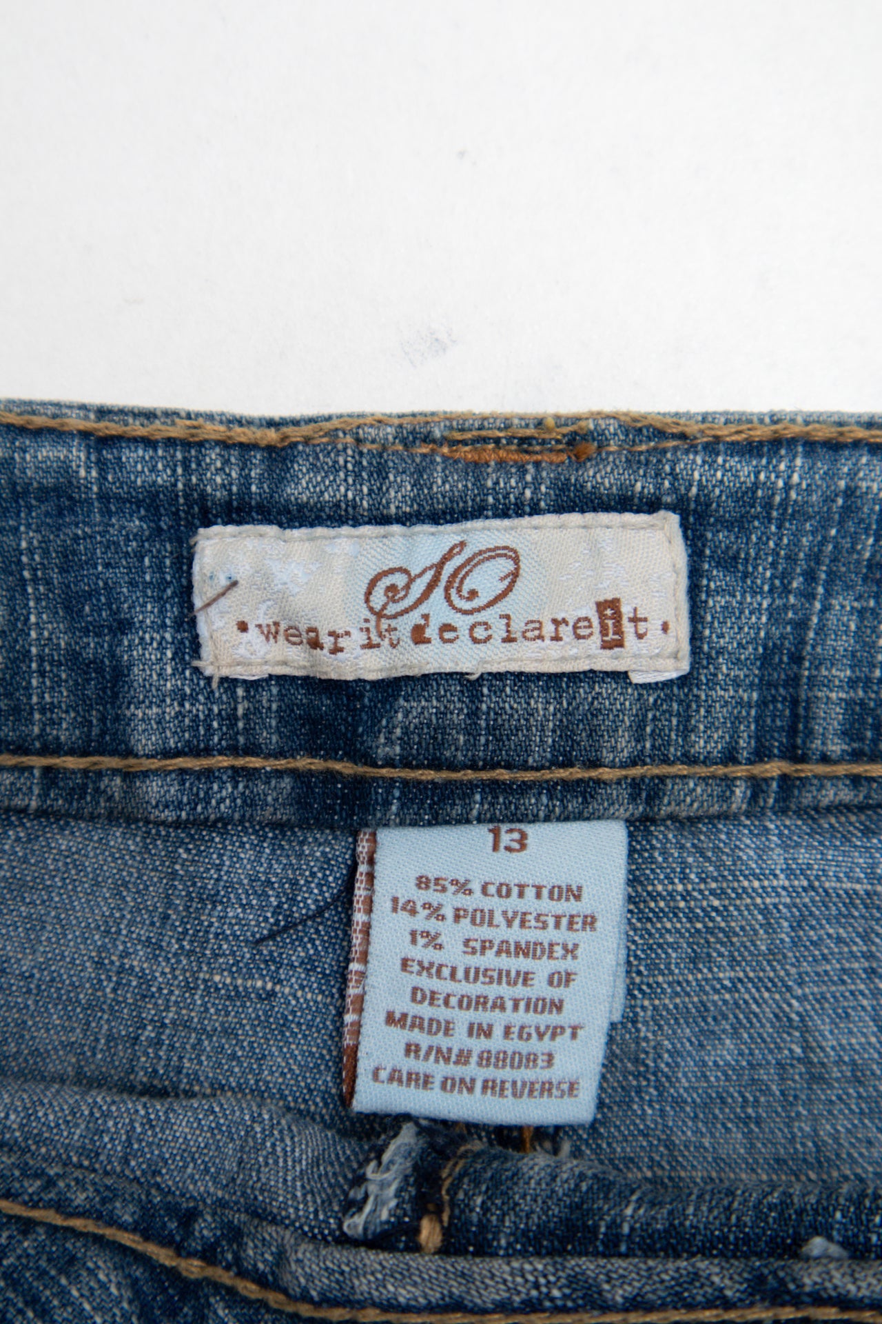 #053 Wear It Declare It Mini Skirt Blue | c. 204 | Size 12