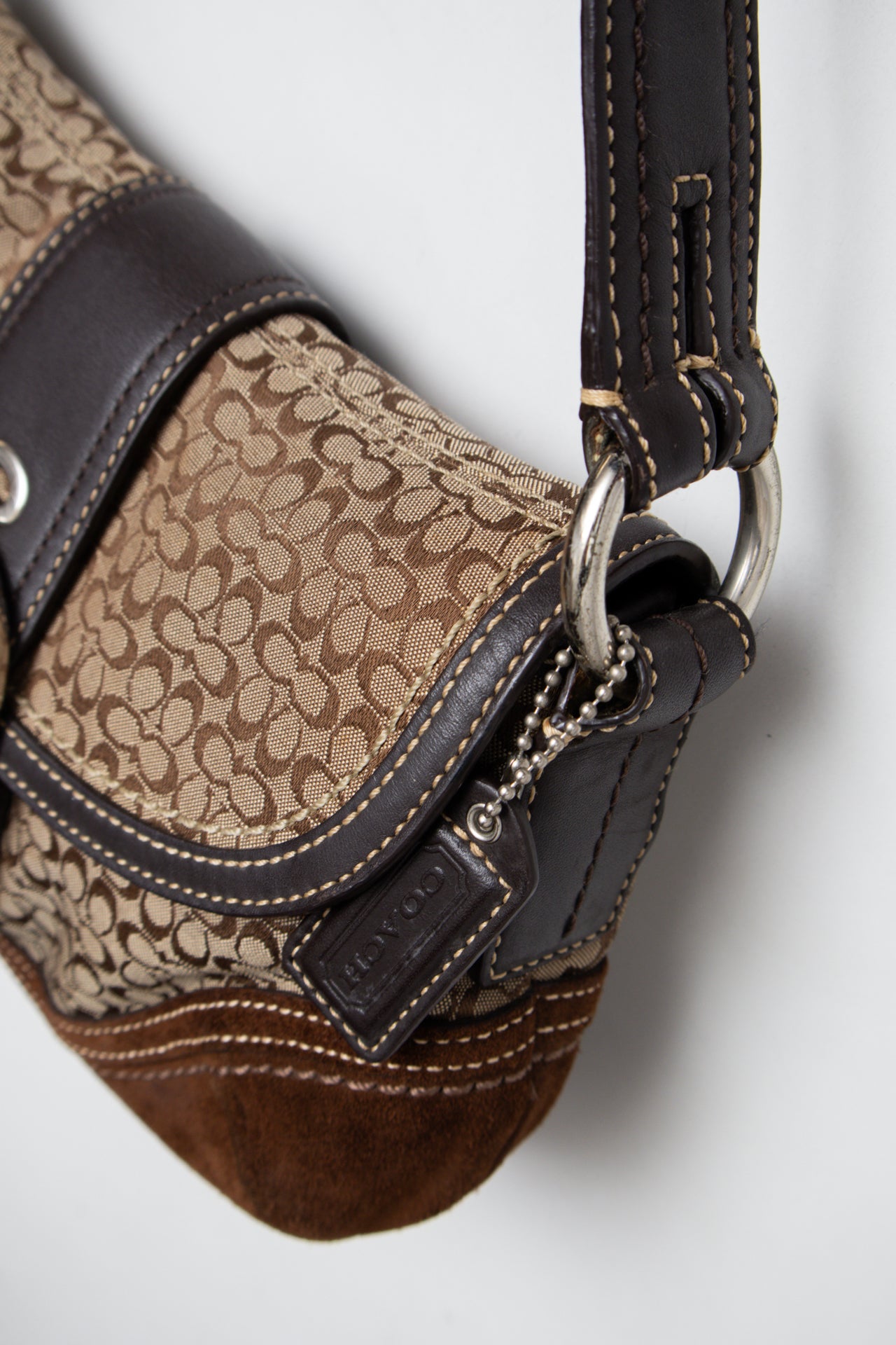 #213 Coach Shoulder Bag Brown | c. 204 | Size
