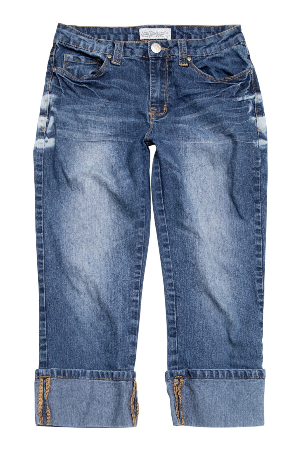 #076 Phat Fashion Capris Blue | c. 209 | Size 6/8