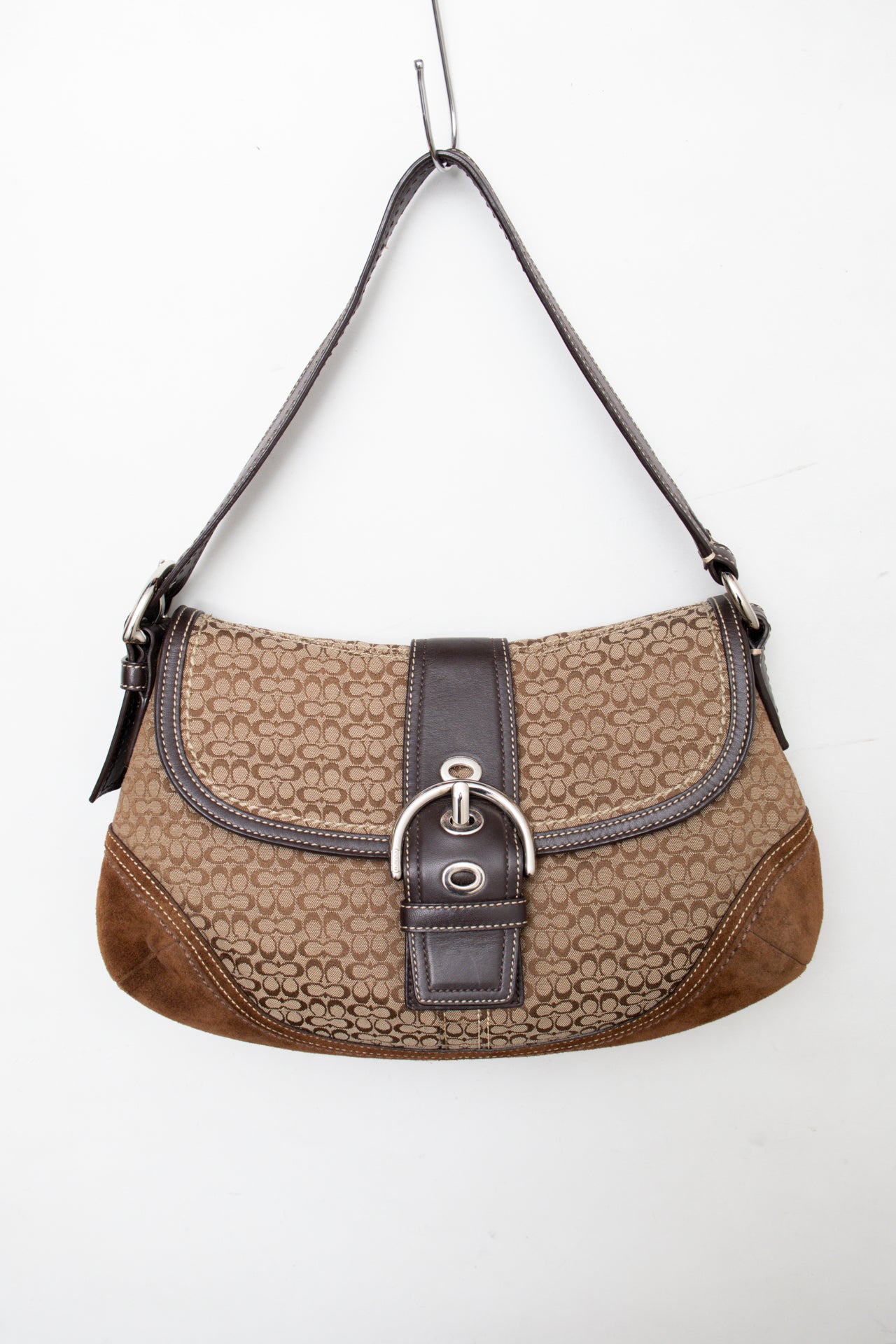 #170 Coach Shoulder Bag Brown | c. 206 | Size