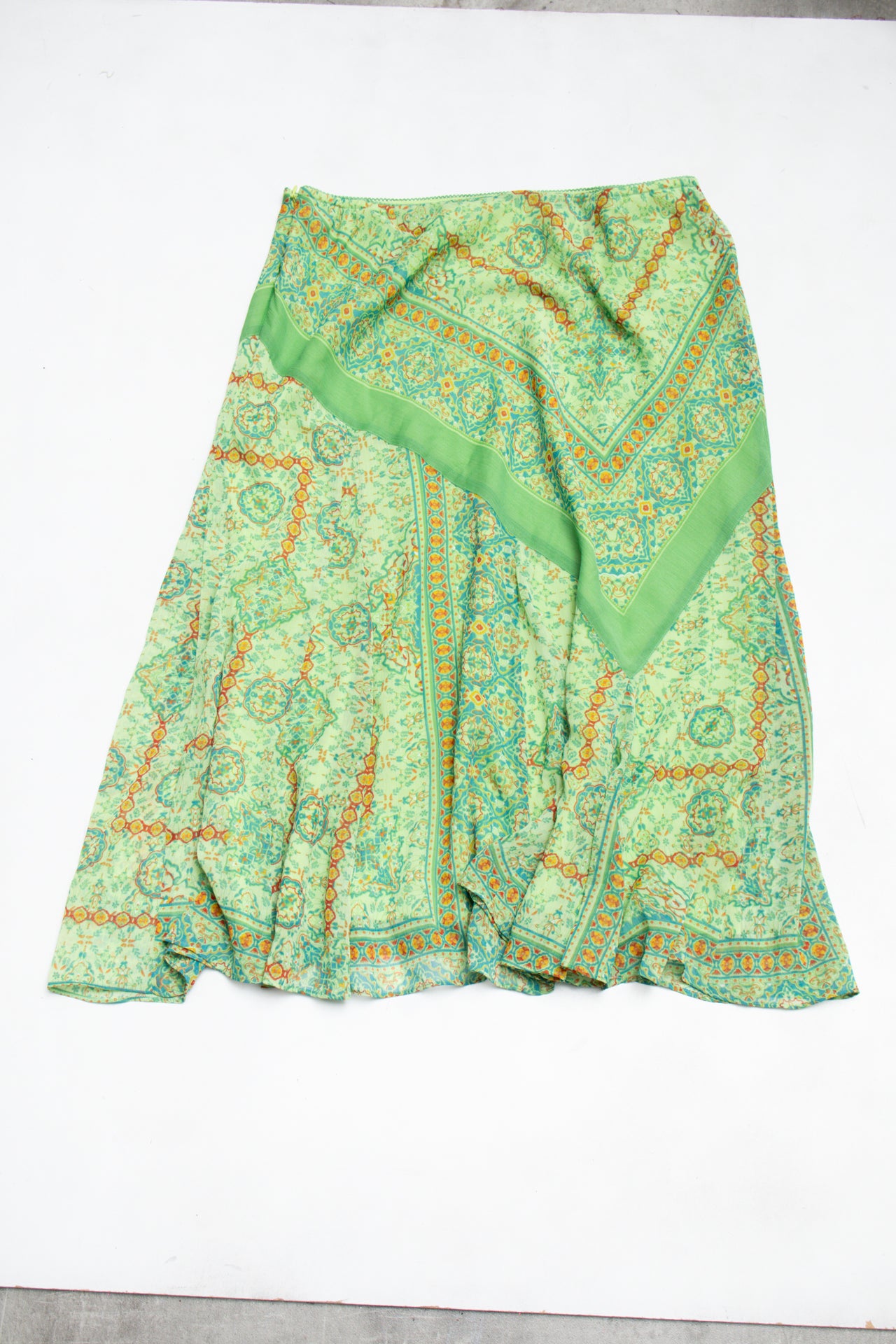 #128 Coldwater Creek Skirt Green | c. 193 | Size 10