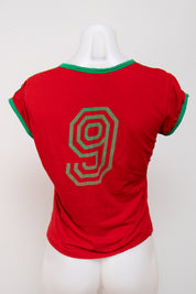 #150 Yes Or No Baby Tee Red | c. 211 | Size 10