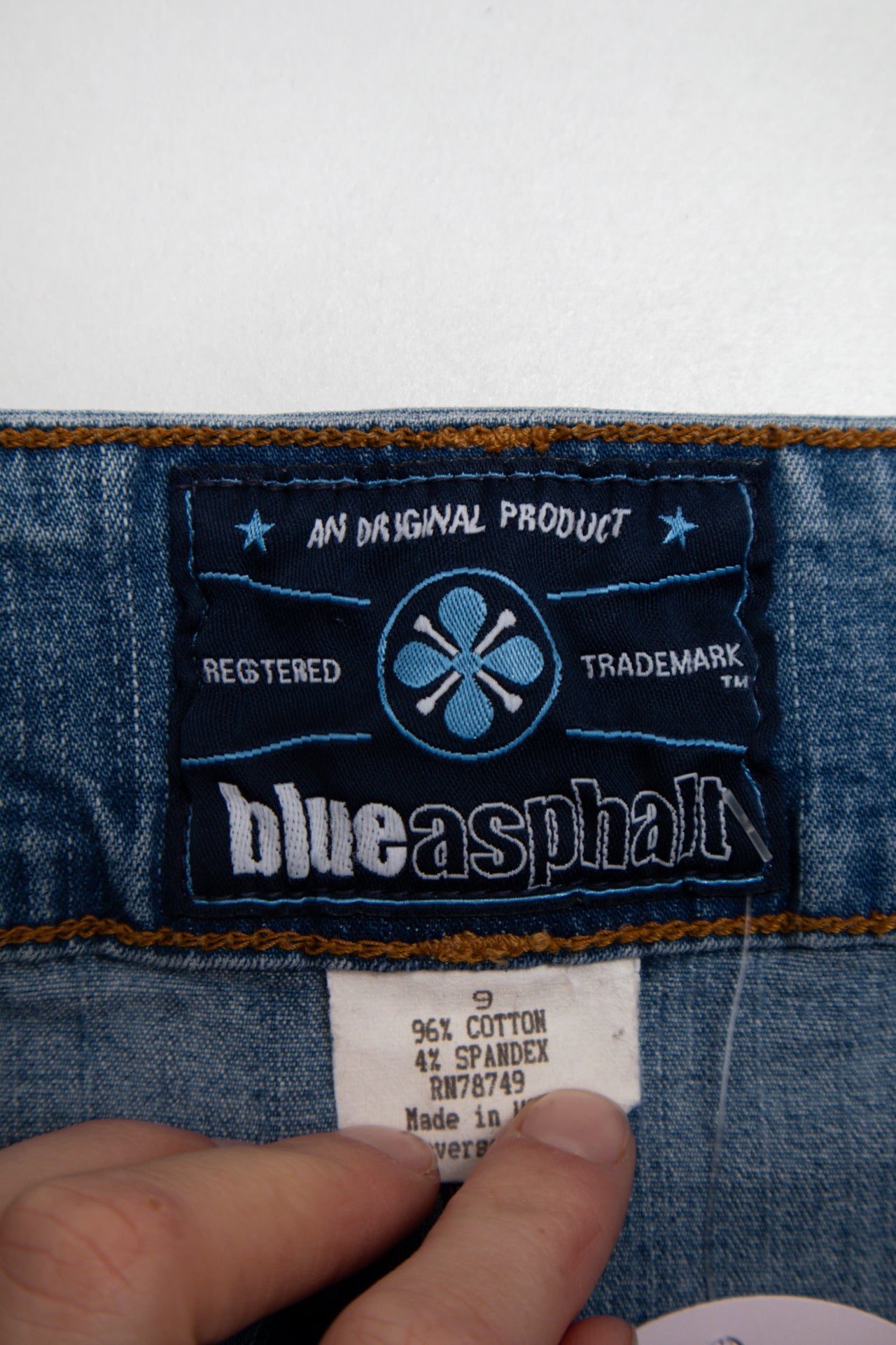 # Blue-asphalt Mini Skirt Blue | c. 189 | Size 8