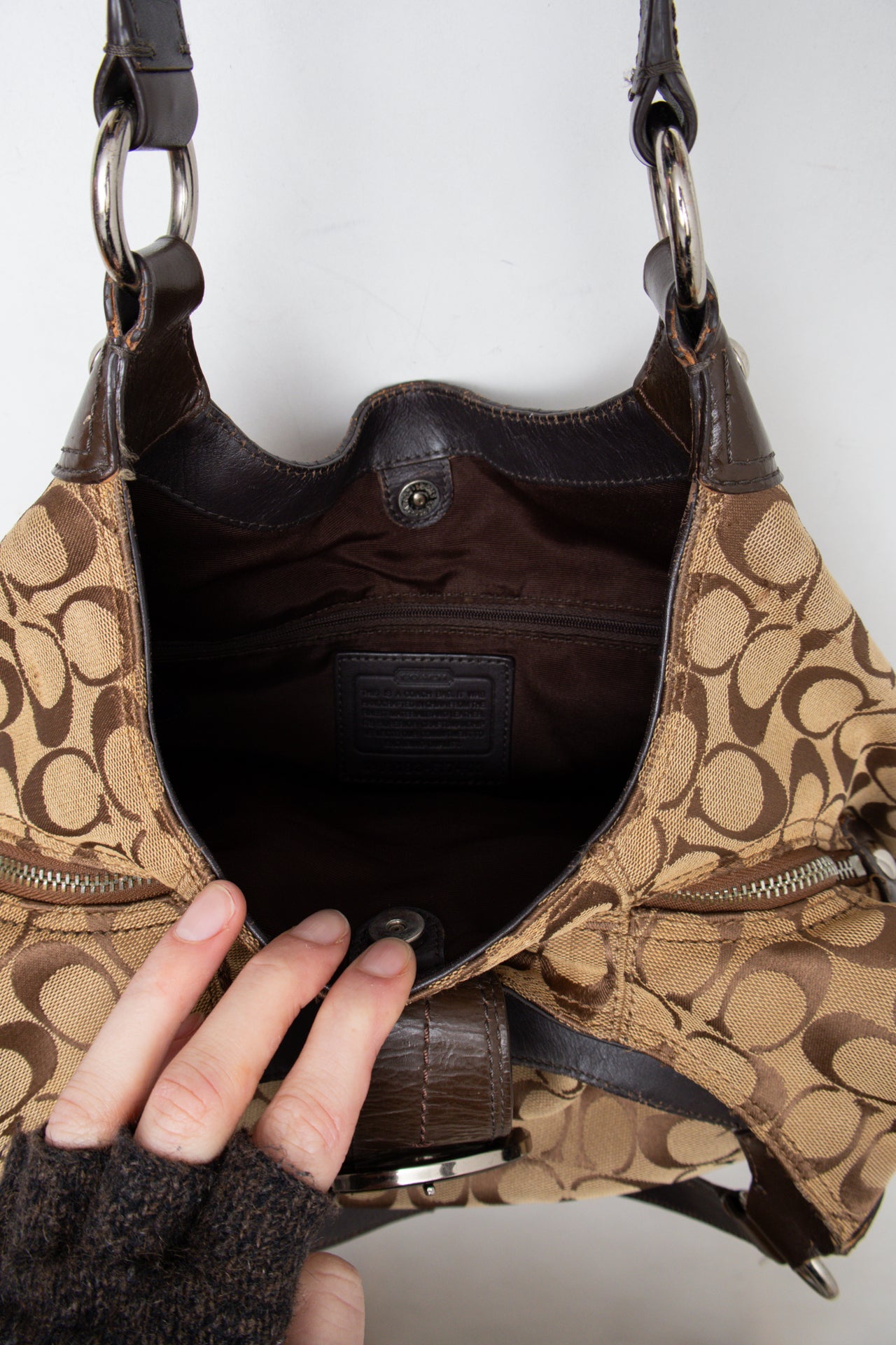 #193 Coach Shoulder Bag Brown | c. 202 | Size