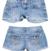 #081 Wallflower Denim Shorts Blue | c. 203 | Size