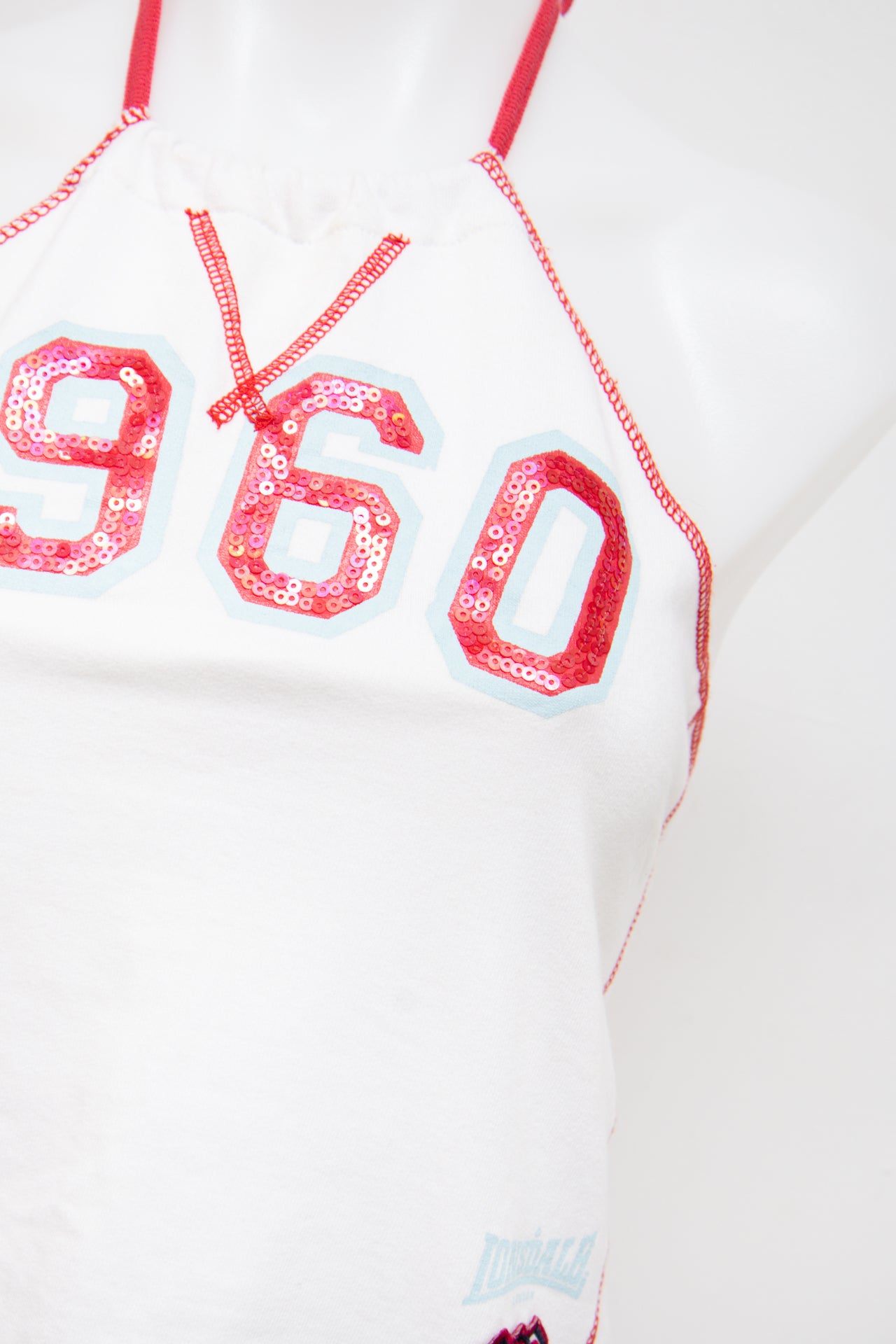 #54 Lonsdale London Halter Top White | c. 196 | Size 8