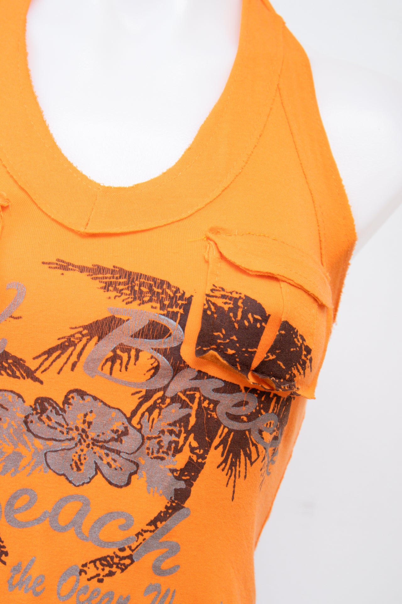 #061 Halter Top Orange | c. 207 | Size 8